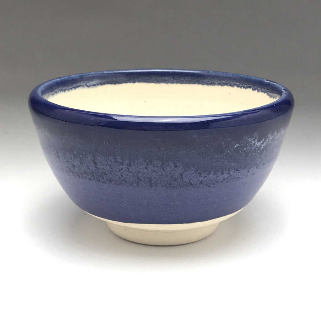 ceramic bowl blue purple white interior